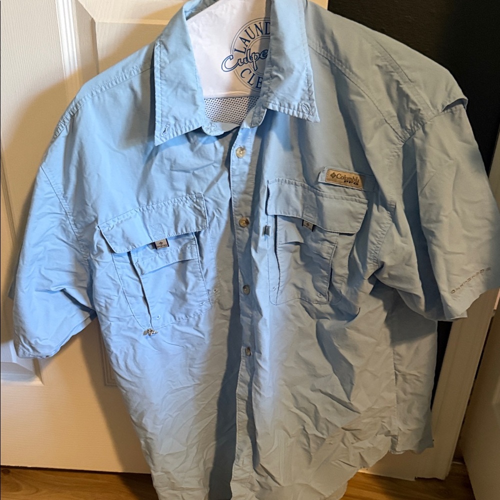 Columbia Men's Sky Blue Shirt Jacket